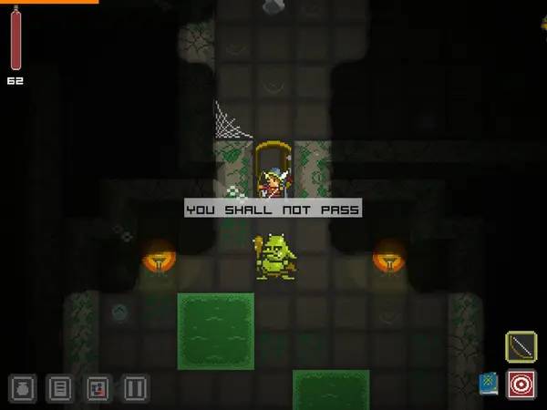 Пример визуального стиля и графики игры Quest of Dungeons
