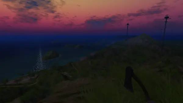 Пример визуального стиля и графики игры Radiation Island