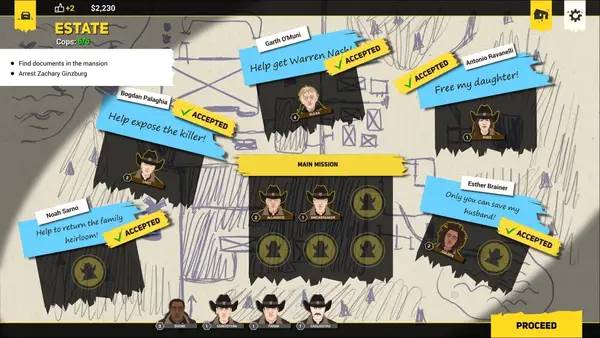 Пример визуального стиля и графики игры Rebel Cops