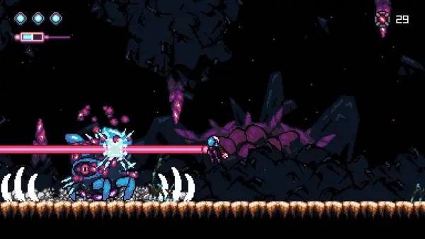 Пример визуального стиля и графики игры Rebel Transmute