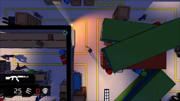 Пример визуального стиля и графики игры Redie