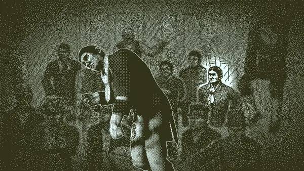 Пример визуального стиля и графики игры Return of the Obra Dinn