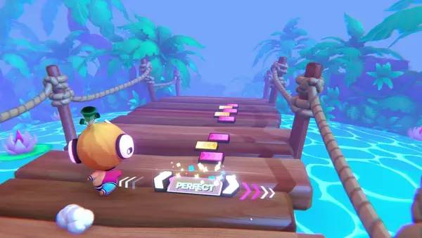 Пример визуального стиля и графики игры Rhythm Sprout  Sick Beats and Bad Sweets