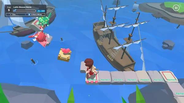 Пример визуального стиля и графики игры Rhythm Stones