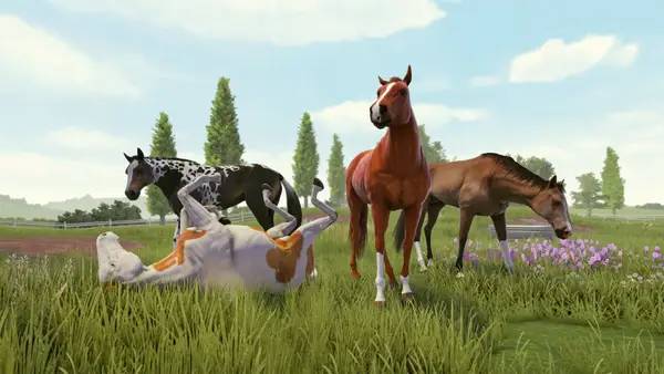 Пример визуального стиля и графики игры Rival Stars Horse Racing  Desktop Edition