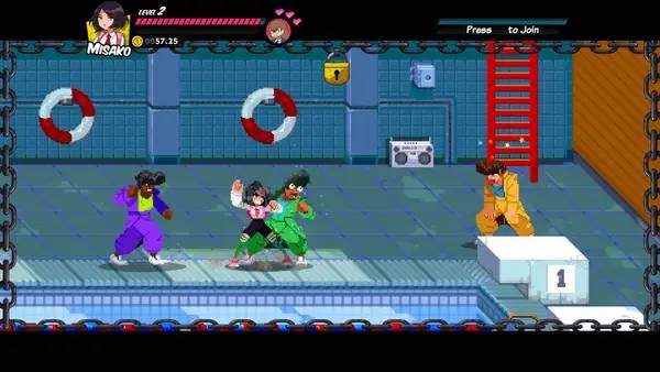 Пример визуального стиля и графики игры River City Girls