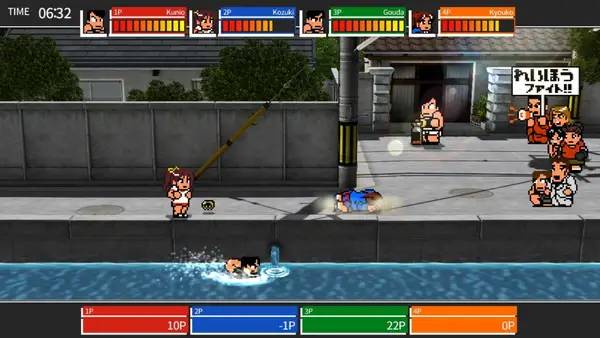 Пример визуального стиля и графики игры River City Super Sports Challenge ~All Stars Special~