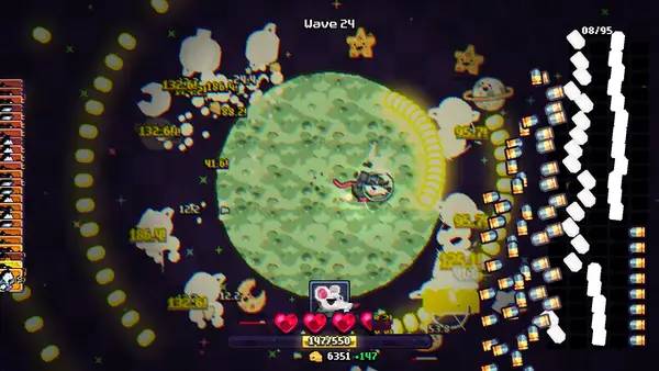 Пример визуального стиля и графики игры Rocket Rats