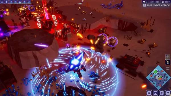 Пример визуального стиля и графики игры Rogue Command