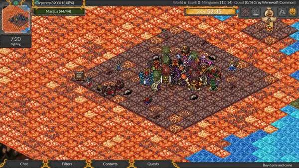 Пример визуального стиля и графики игры RPG MO