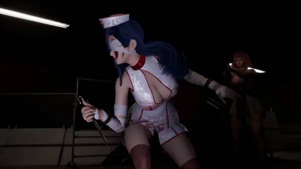 Пример визуального стиля и графики игры Ruined Nurse