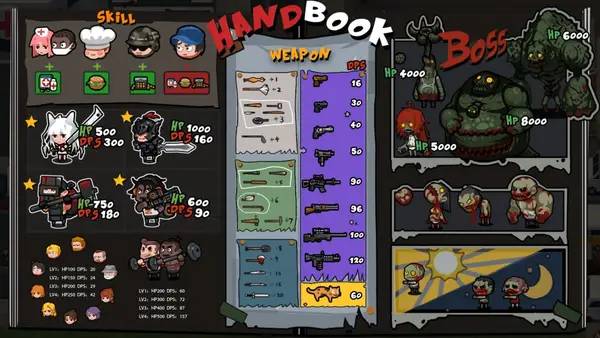 Пример визуального стиля и графики игры Run!ZombieFood!