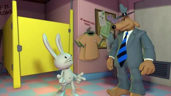 Пример визуального стиля и графики игры Sam and Max  Beyond Time and Space