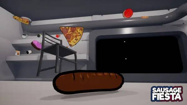 Пример визуального стиля и графики игры Sausage Fiesta