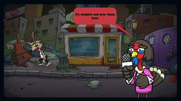 Пример визуального стиля и графики игры Scheming Through The Zombie Apocalypse  The Beginning