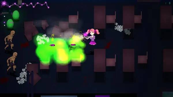 Пример визуального стиля и графики игры School of the Dead Anastasia