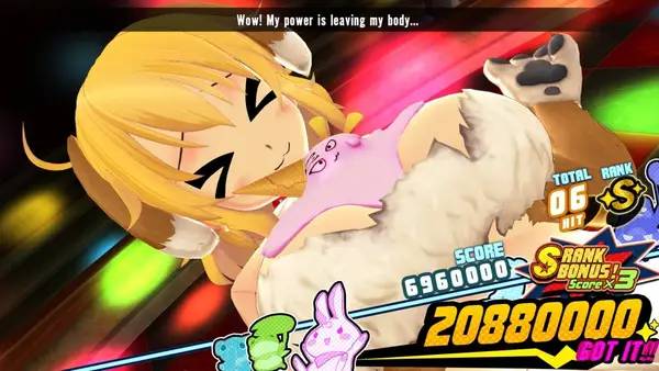 Пример визуального стиля и графики игры SENRAN KAGURA Peach Ball