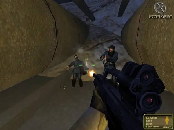 Пример визуального стиля и графики игры Shadow Force  Razor Unit
