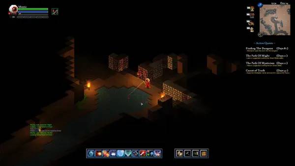 Пример визуального стиля и графики игры Shards of Azuria