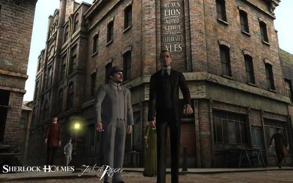 Пример визуального стиля и графики игры Sherlock Holmes versus Jack the Ripper