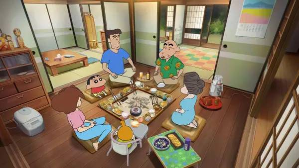 Пример визуального стиля и графики игры Shin chan  Shiro and the Coal Town