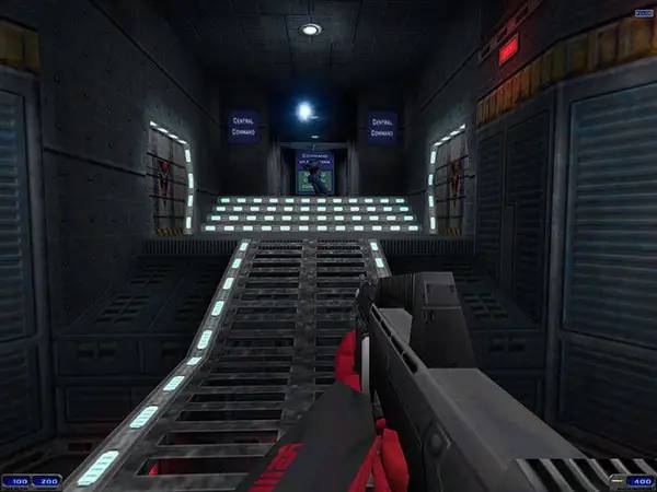 Пример визуального стиля и графики игры Shogo Mobile Armor Division