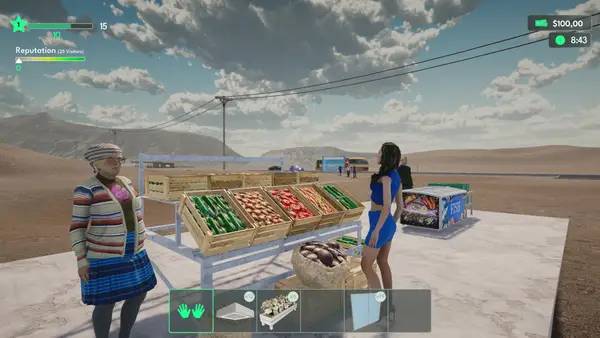 Пример визуального стиля и графики игры ShoppingMall  Manager Simulator