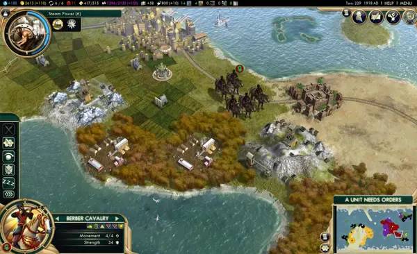 Пример визуального стиля и графики игры Sid Meier's Civilization 5  Brave New World