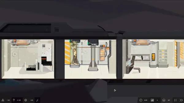 Пример визуального стиля и графики игры симметрия