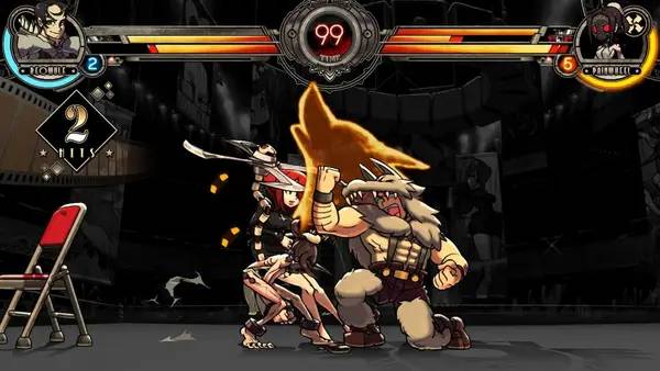 Пример визуального стиля и графики игры Skullgirls 2nd Encore