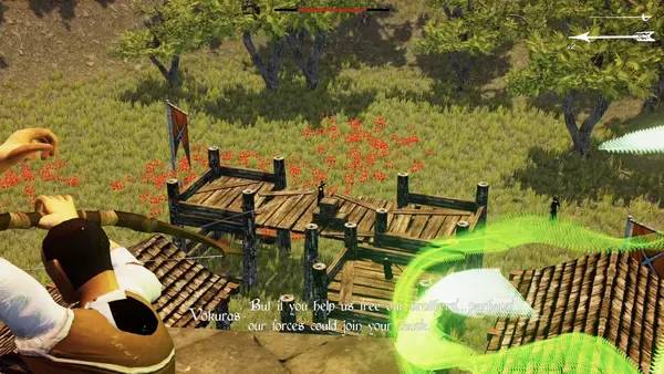 Пример визуального стиля и графики игры Skydom