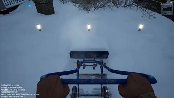 Пример визуального стиля и графики игры Snow Plowing Simulator