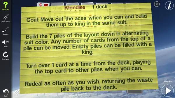 Пример визуального стиля и графики игры Solitaire Forever II