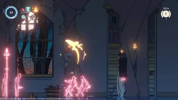 Пример визуального стиля и графики игры Sonzai