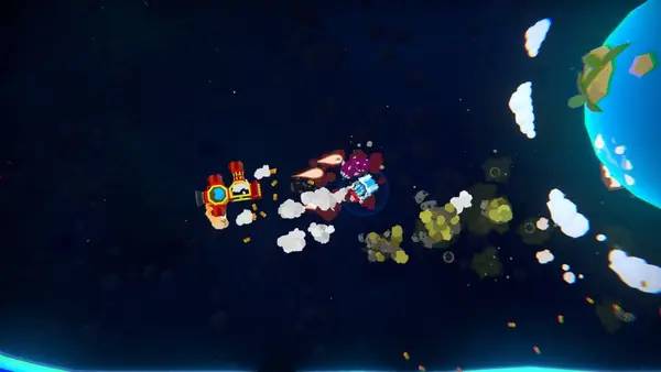 Пример визуального стиля и графики игры Space Scavenger