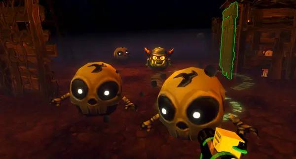 Пример визуального стиля и графики игры Spooky Night 2