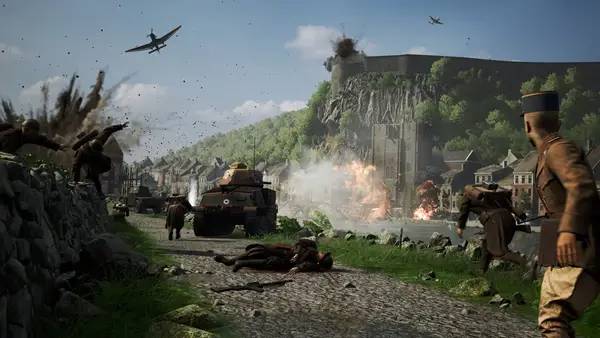 Пример визуального стиля и графики игры Squad 44