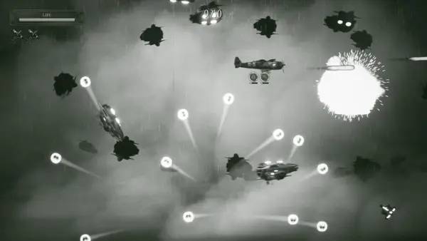 Пример визуального стиля и графики игры Squad 51 vs. the Flying Saucers