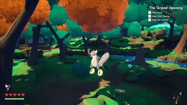 Пример визуального стиля и графики игры Squirreled Away