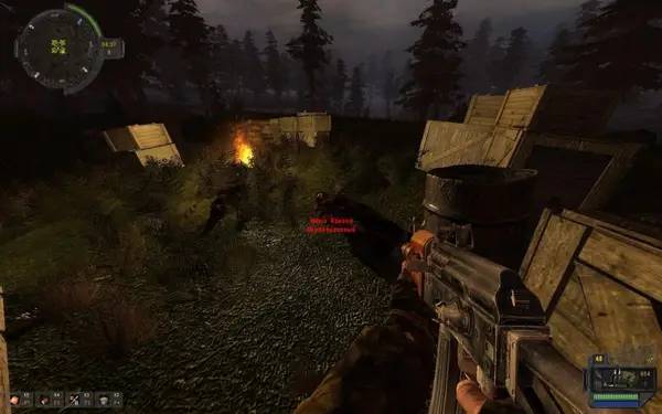Пример визуального стиля и графики игры Сталкер  Call of Pripyat - Пространственная аномалия