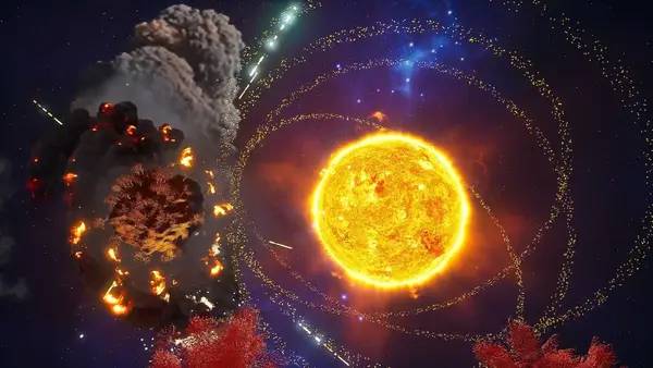 Пример визуального стиля и графики игры Star Crafter