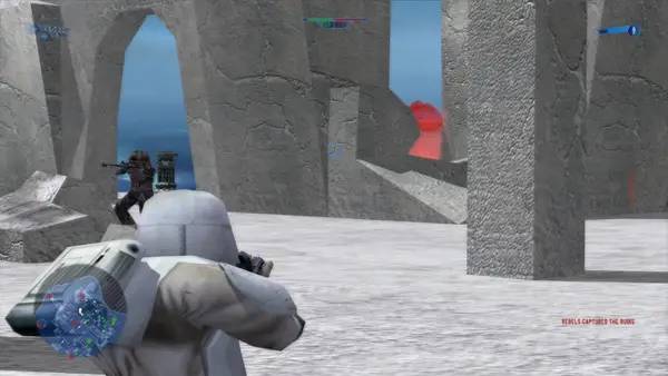 Пример визуального стиля и графики игры STAR WARS Battlefront (Classic, 2004)