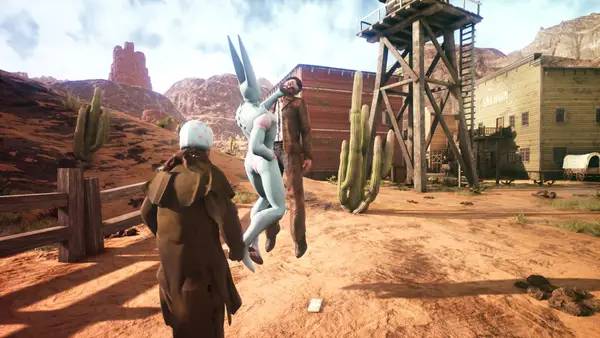 Пример визуального стиля и графики игры Steel Ball Race