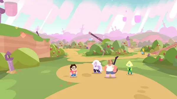 Пример визуального стиля и графики игры Steven Universe Save the Light