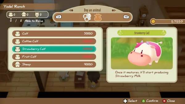 Пример визуального стиля и графики игры STORY OF SEASONS  Friends of Mineral Town