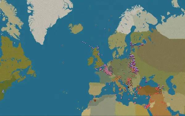 Пример визуального стиля и графики игры Strategic Command  World War 1