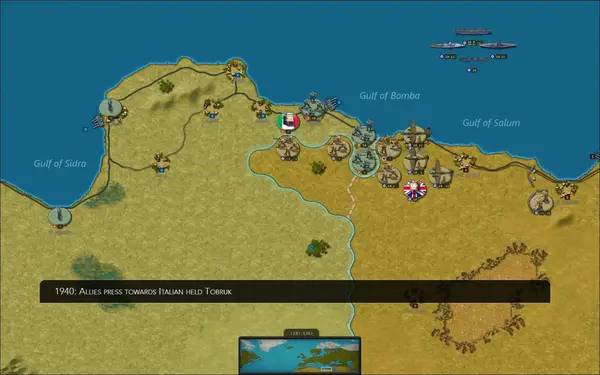 Пример визуального стиля и графики игры Strategic Command WW2  War in Europe