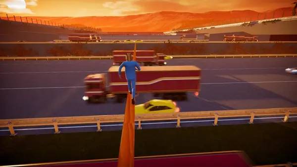 Пример визуального стиля и графики игры Street Stallion  The Jaywalk Simulator