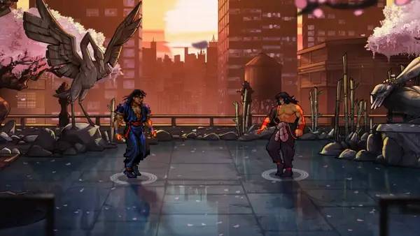 Пример визуального стиля и графики игры Streets of Rage 4