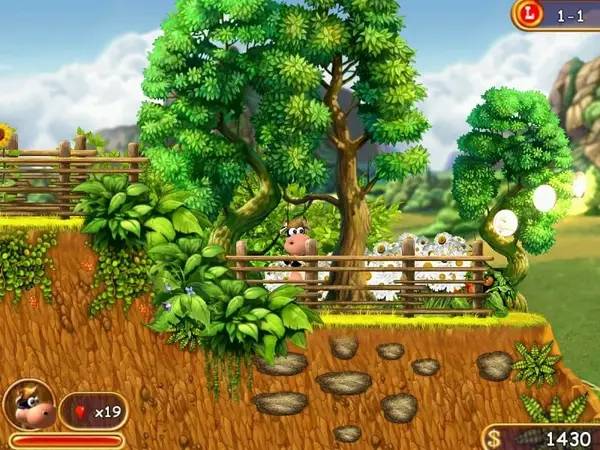 Пример визуального стиля и графики игры Supercow